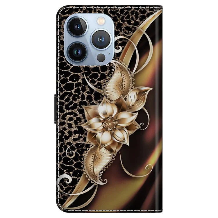 For iPhone 16 Pro Max Case PU Leather Wallet Flip Cover with Standing Function