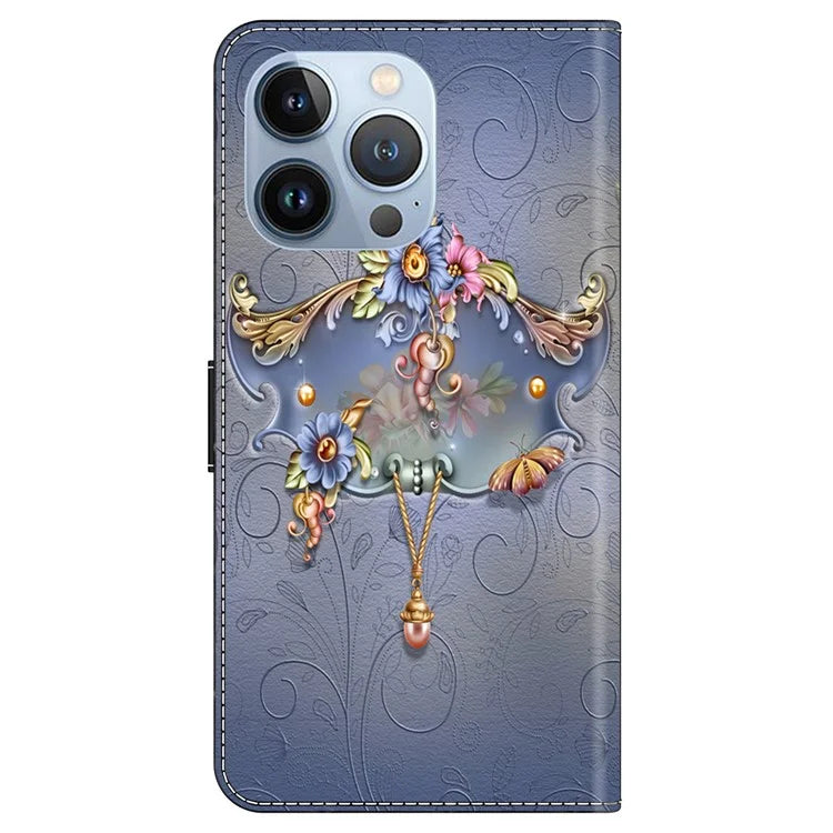 For iPhone 16 Pro Max Case PU Leather Wallet Flip Cover with Standing Function