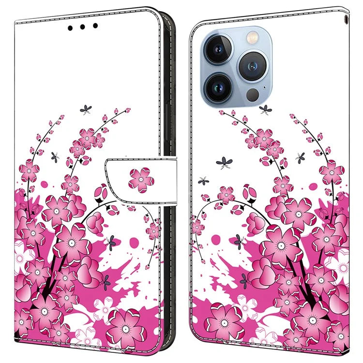 For iPhone 16 Pro Max Case PU Leather Wallet Flip Cover with Standing Function