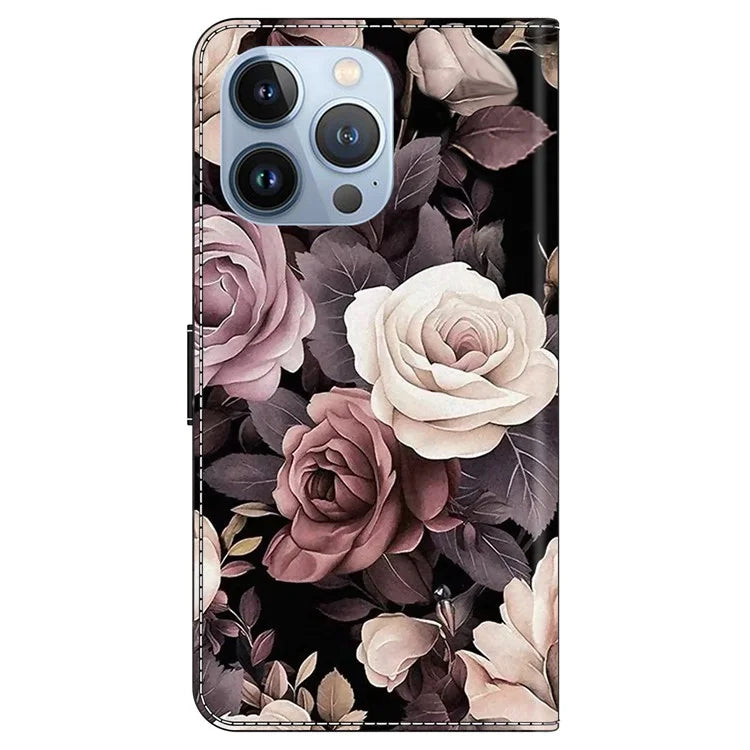 For iPhone 16 Pro Max Case PU Leather Wallet Flip Cover with Standing Function