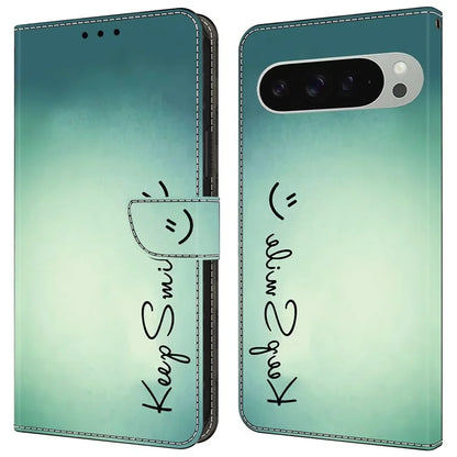 For Google Pixel 9 / 9 Pro Case PU Leather Wallet Phone Cover with Stand