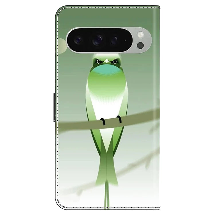 For Google Pixel 9 Pro XL Case PU Leather Wallet Phone Cover with Stand