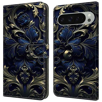 For Google Pixel 9 Pro XL Case PU Leather Wallet Phone Cover with Stand