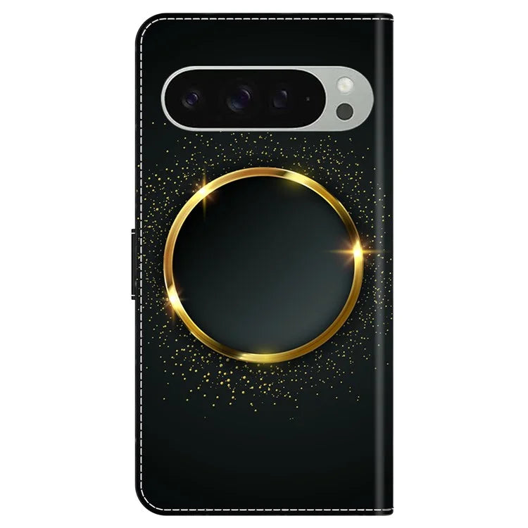 For Google Pixel 9 Pro XL Case PU Leather Wallet Phone Cover with Stand