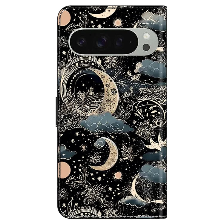 For Google Pixel 9 Pro XL Case PU Leather Wallet Phone Cover with Stand