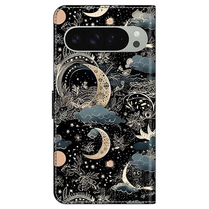 For Google Pixel 9 Pro XL Case PU Leather Wallet Phone Cover with Stand