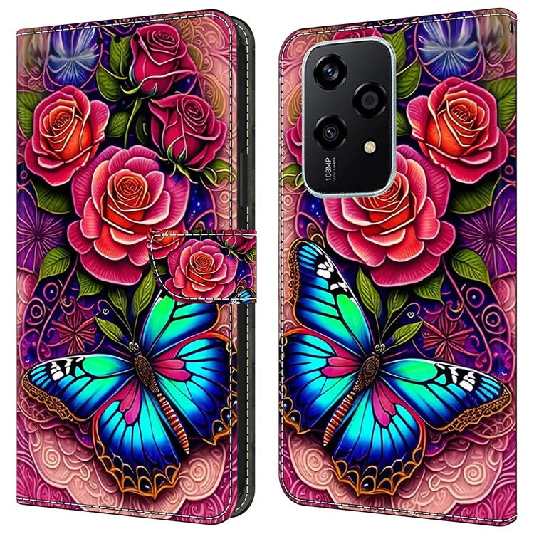 For Honor 200 Lite Case PU Leather Wallet Phone Cover with Stand