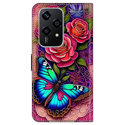 For Honor 200 Lite Case PU Leather Wallet Phone Cover with Stand