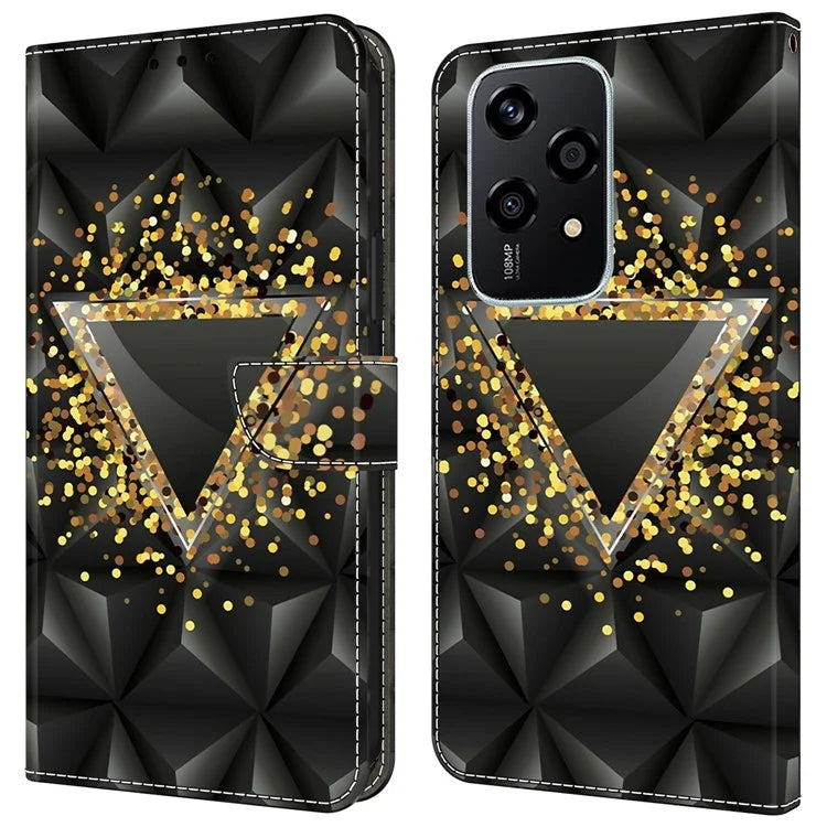 For Honor 200 Lite Case PU Leather Wallet Phone Cover with Stand