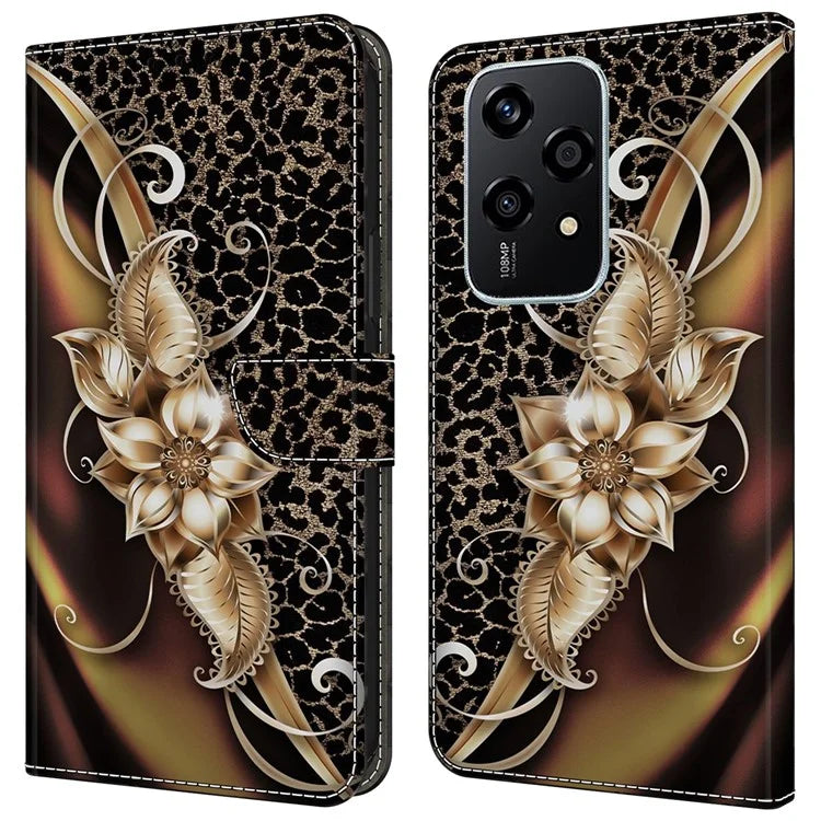 For Honor 200 Lite Case PU Leather Wallet Phone Cover with Stand