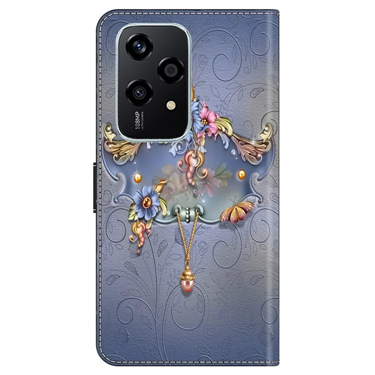 For Honor 200 Lite Case PU Leather Wallet Phone Cover with Stand