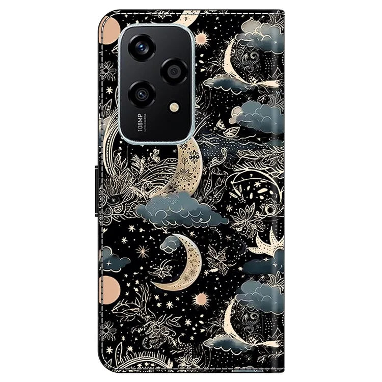 For Honor 200 Lite Case PU Leather Wallet Phone Cover with Stand