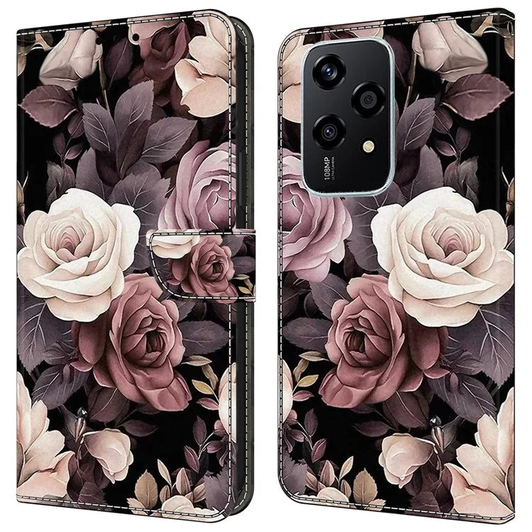 For Honor 200 Lite Case PU Leather Wallet Phone Cover with Stand
