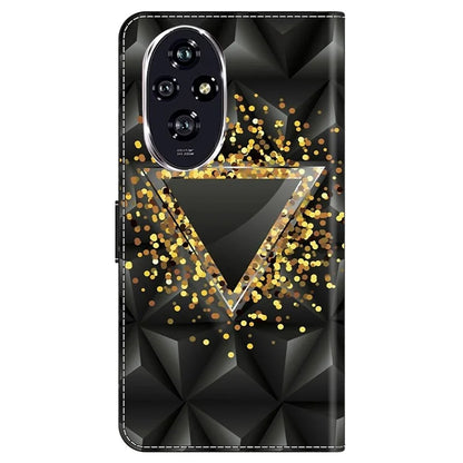 For Honor 200 Pro 5G Case PU Leather Wallet Phone Cover with Stand