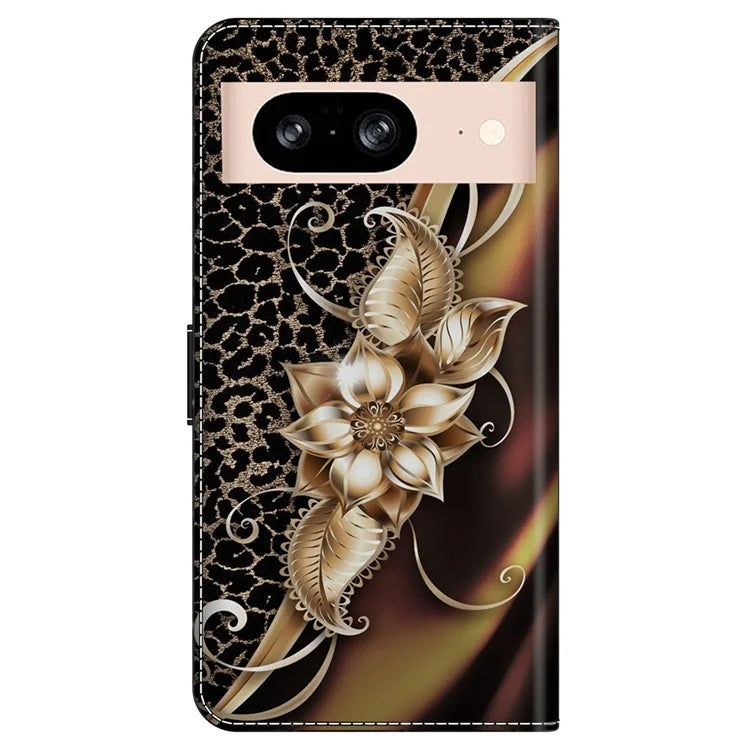 For Google Pixel 8a Case PU Leather Wallet Phone Cover with Stand