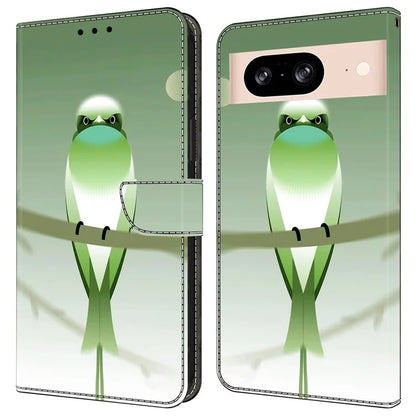 For Google Pixel 8a Case PU Leather Wallet Phone Cover with Stand