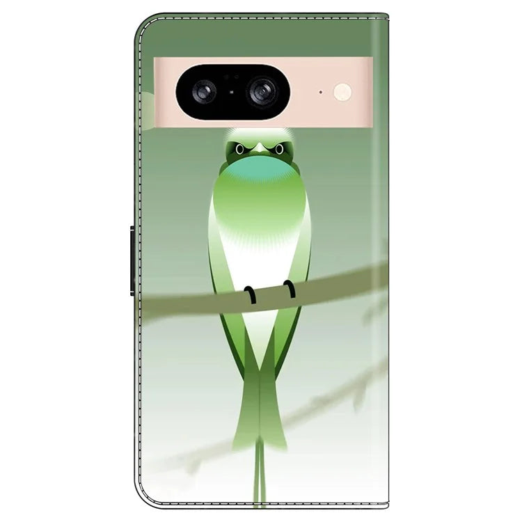 For Google Pixel 8a Case PU Leather Wallet Phone Cover with Stand