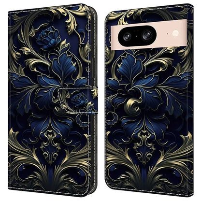 For Google Pixel 8a Case PU Leather Wallet Phone Cover with Stand