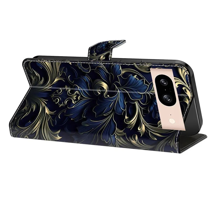 For Google Pixel 8a Case PU Leather Wallet Phone Cover with Stand