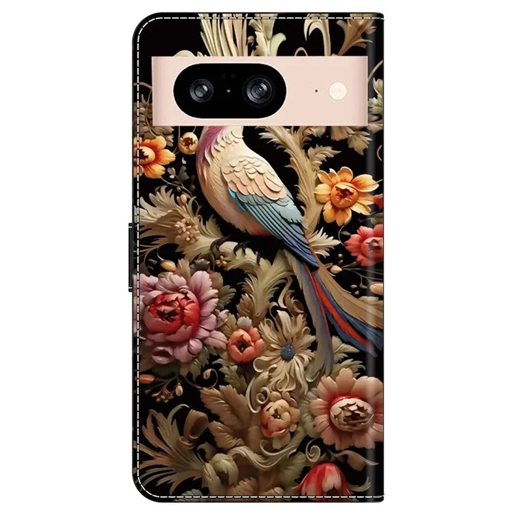 For Google Pixel 8a Case PU Leather Wallet Phone Cover with Stand