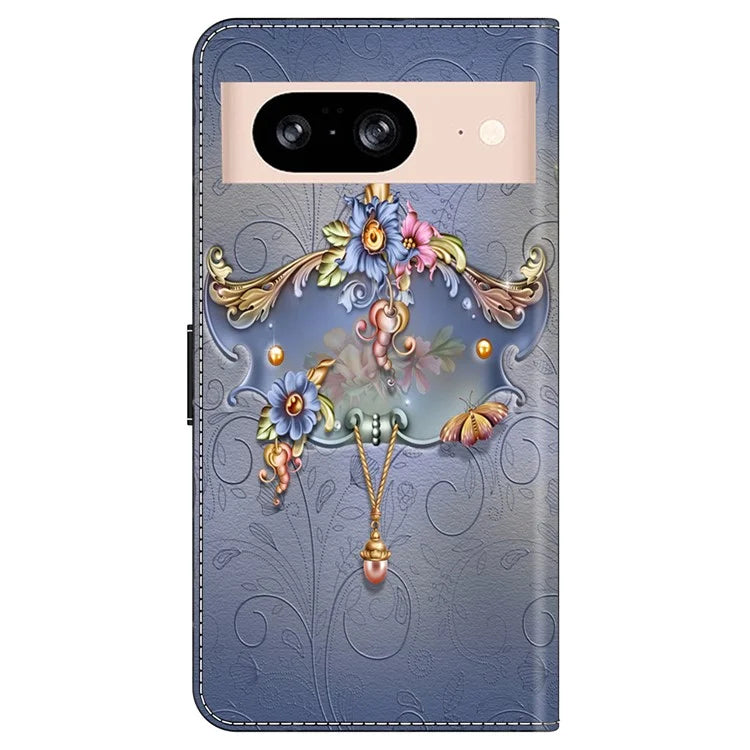 For Google Pixel 8a Case PU Leather Wallet Phone Cover with Stand