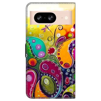 For Google Pixel 8a Case PU Leather Wallet Phone Cover with Stand
