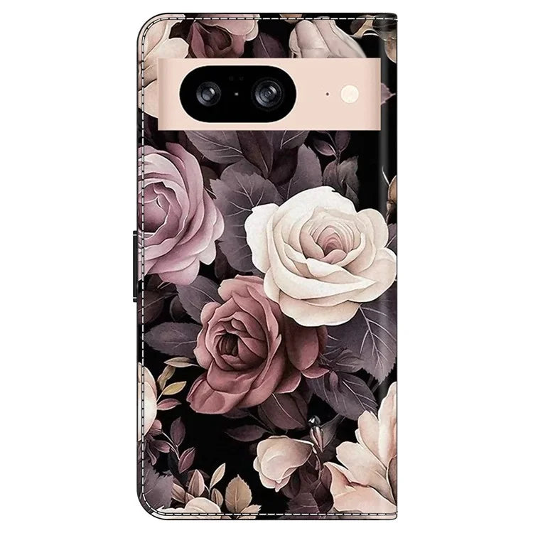 For Google Pixel 8a Case PU Leather Wallet Phone Cover with Stand