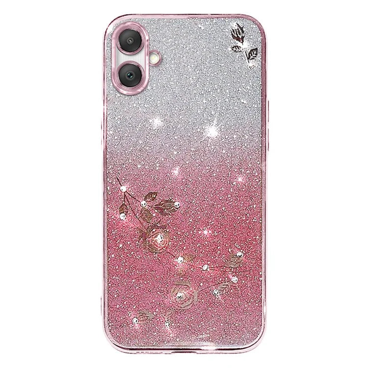 KADEM For Samsung Galaxy A06 Case Flower TPU Flexible Gradient Phone Cover