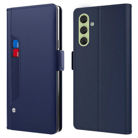 For Samsung Galaxy A16 5G Case Stand PU Leather Phone Cover Card Holder Mirror