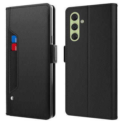 For Samsung Galaxy A16 5G Case Stand PU Leather Phone Cover Card Holder Mirror