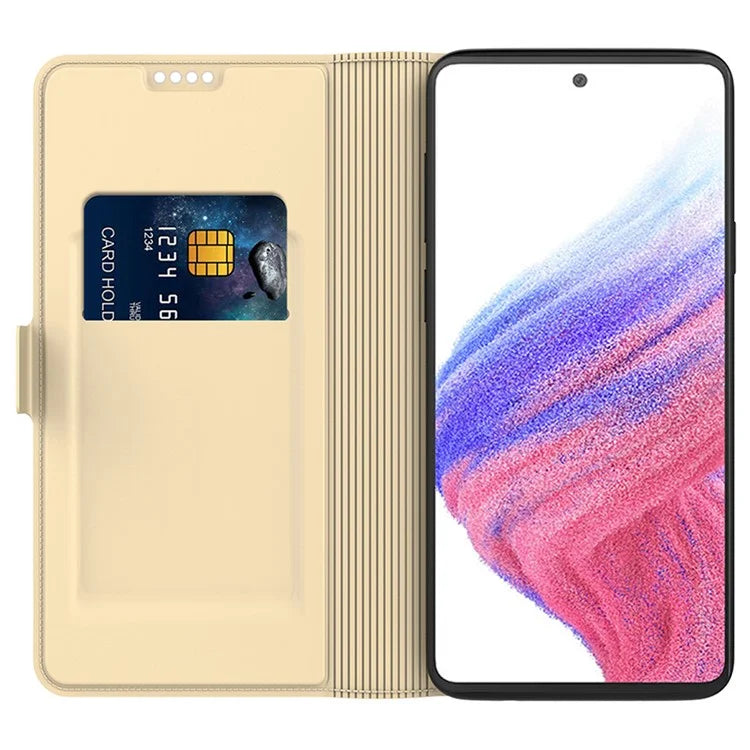 For Samsung Galaxy A06 Case Shockproof TPU Inner Shell Leather Phone Cover