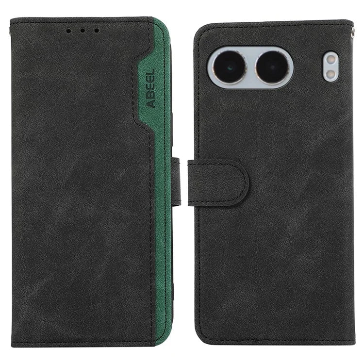 ABEEL For OnePlus Nord 4 Case Color Splicing Leather Flip Phone Cover RFID Blocking