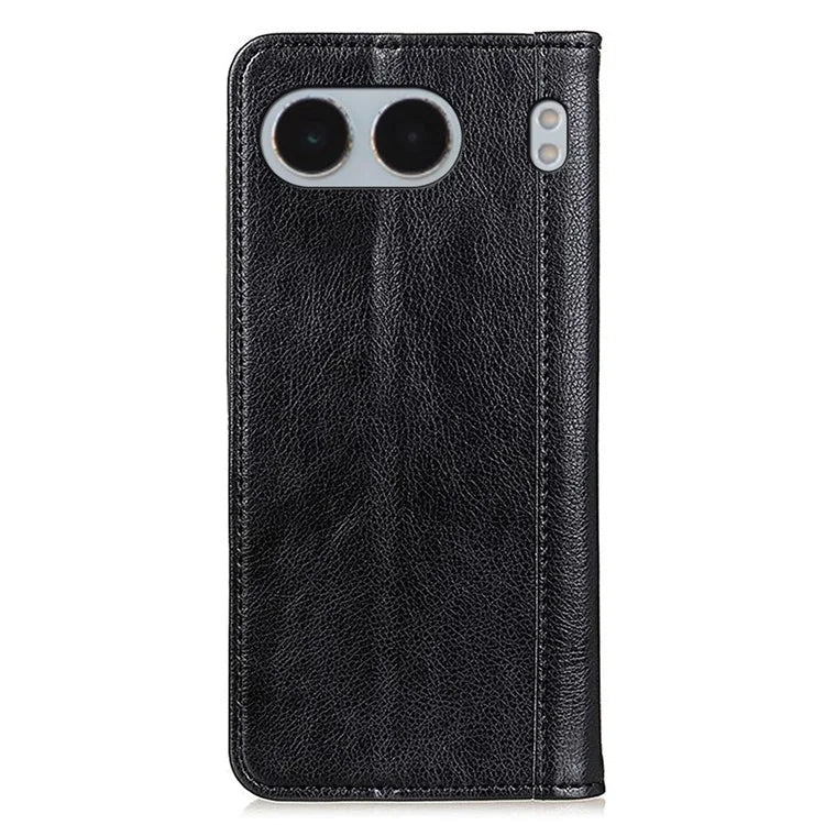 For OnePlus Nord 4 Stand Case Split Leather Litchi Texture Wallet Phone Cover