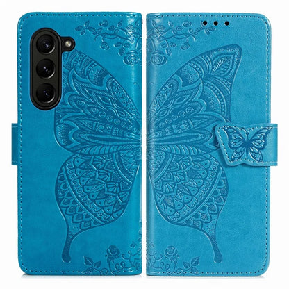 For Samsung Galaxy Z Fold6 5G Case PU Leather Wallet Phone Cover Butterfly Pattern