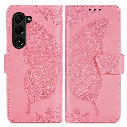 For Samsung Galaxy Z Fold6 5G Case PU Leather Wallet Phone Cover Butterfly Pattern