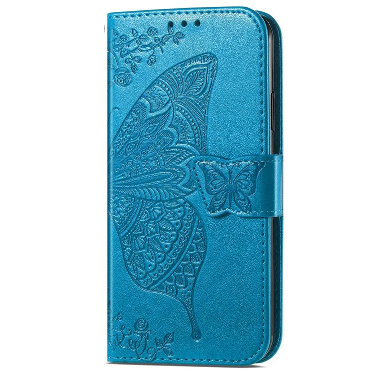 For Realme C63 4G Case PU Leather Wallet Phone Cover Butterfly Pattern