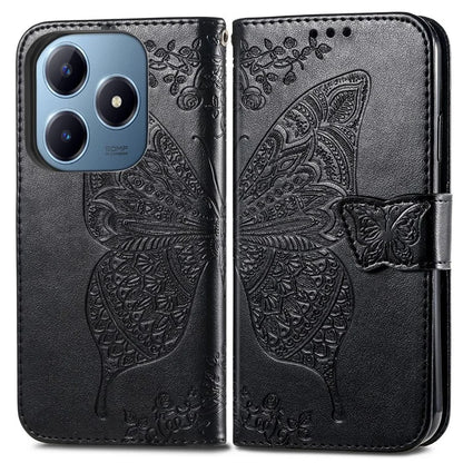 For Realme C63 4G Case PU Leather Wallet Phone Cover Butterfly Pattern