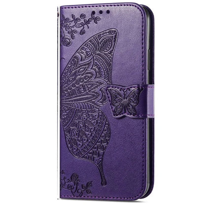 For Realme C63 4G Case PU Leather Wallet Phone Cover Butterfly Pattern