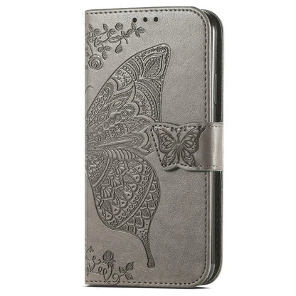 For Realme C63 4G Case PU Leather Wallet Phone Cover Butterfly Pattern
