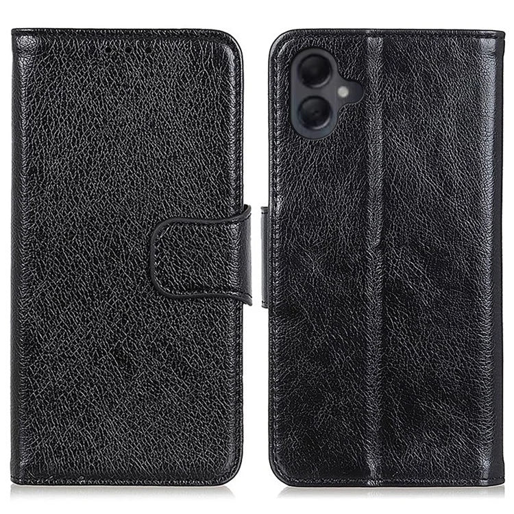 For Samsung Galaxy A06 Case Nappa Texture Split Leather Wallet Phone Cover