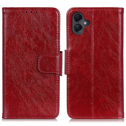 For Samsung Galaxy A06 Case Nappa Texture Split Leather Wallet Phone Cover
