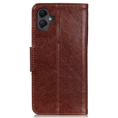 For Samsung Galaxy A06 Case Nappa Texture Split Leather Wallet Phone Cover