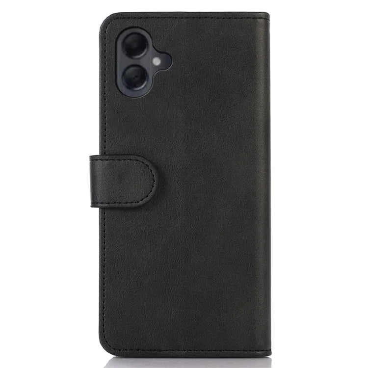 For Samsung Galaxy A06 Case Cowhide Texture Leather Wallet Phone Cover with Stand