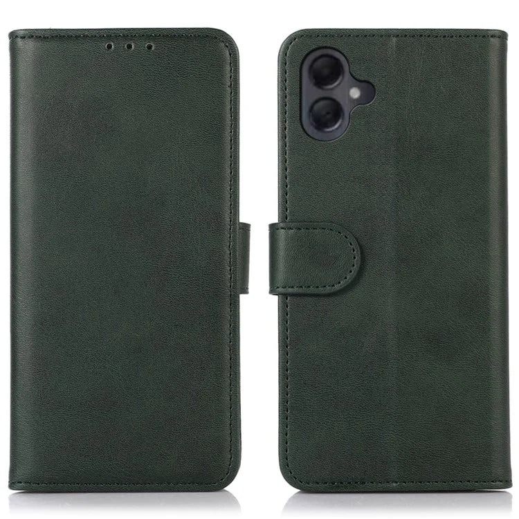 For Samsung Galaxy A06 Case Cowhide Texture Leather Wallet Phone Cover with Stand
