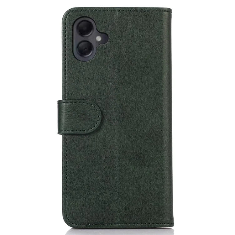 For Samsung Galaxy A06 Case Cowhide Texture Leather Wallet Phone Cover with Stand