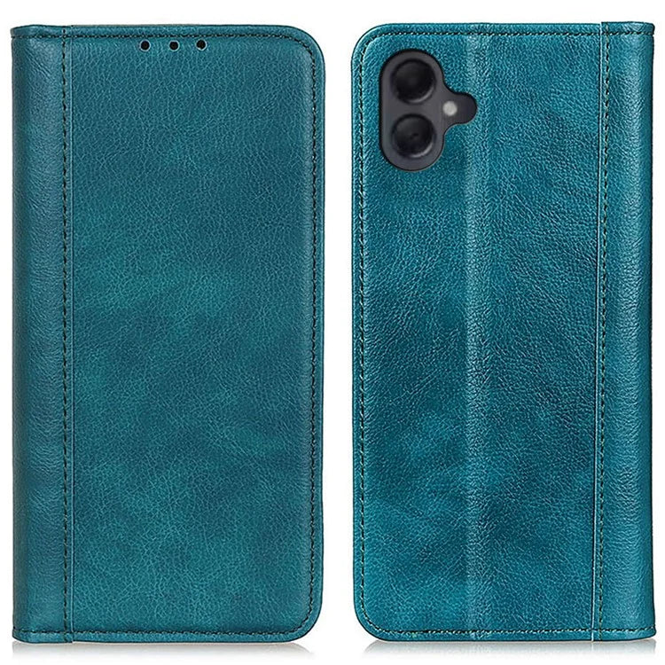 For Samsung Galaxy A06 Stand Case Split Leather Litchi Texture Wallet Phone Cover