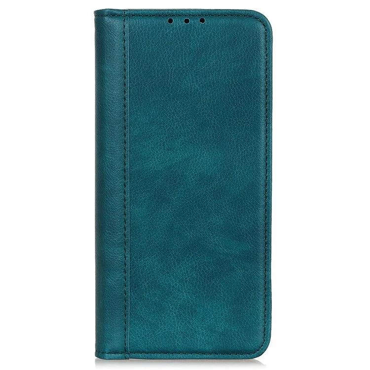 For Samsung Galaxy A06 Stand Case Split Leather Litchi Texture Wallet Phone Cover