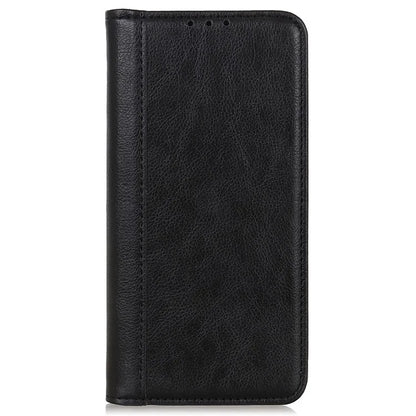 For Samsung Galaxy A06 Stand Case Split Leather Litchi Texture Wallet Phone Cover