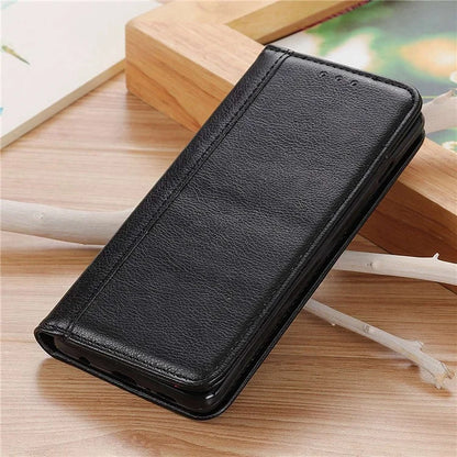 For Samsung Galaxy A06 Stand Case Split Leather Litchi Texture Wallet Phone Cover