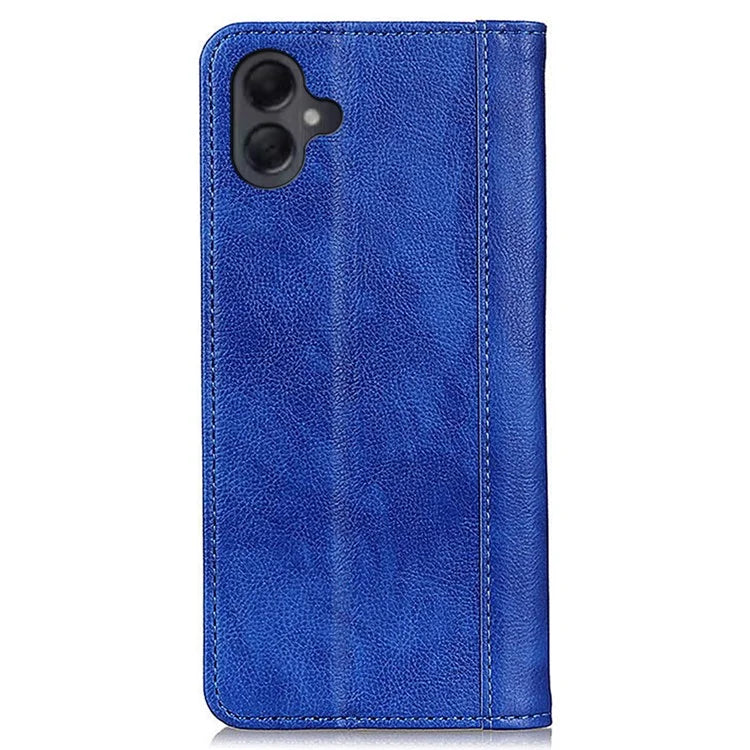 For Samsung Galaxy A06 Stand Case Split Leather Litchi Texture Wallet Phone Cover